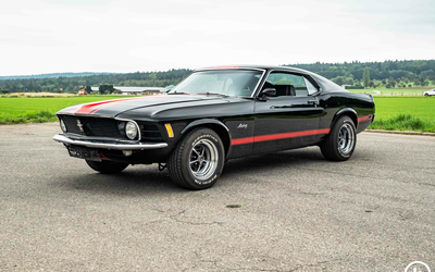 Ford Mustang Coupé V8 300PS 15" Chrom Servo (1970)