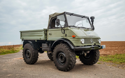 Mercedes-Benz Unimog 406 U900 Cabrio (1986), Seltene 110 PS-Version (U900), Wertgutachten mit Note 2