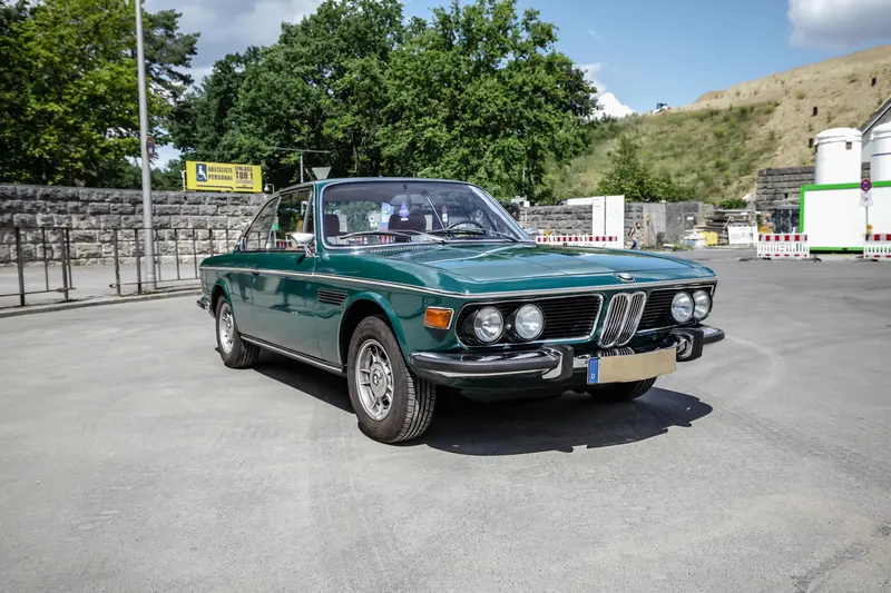 BMW E9 2800 CS Accident-free Appraisal Note 2- Cruise control Radio Power steering 3rd hand German first delivery H license plate (1971)