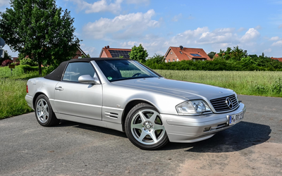 Mercedes Benz R129 320 SL Cabrio Wertgutachten Note 2 Lückenloses Scheckheft (2001)