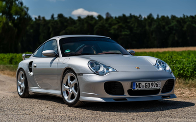 Porsche 911 996 Turbo (2002), aero package, $10,000 investment, rare color combination