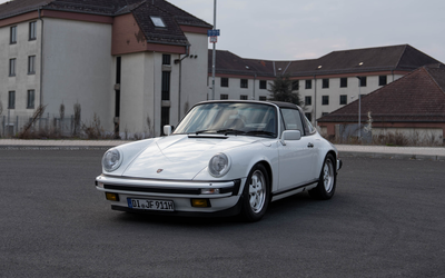 Porsche 911 3.2 Targa (1984), U.S. import, rated "B," well-maintained classic