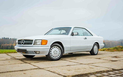 Mercedes-Benz C126 420 SEC Arktikweiß Hauptuntersuchung Service (1989)