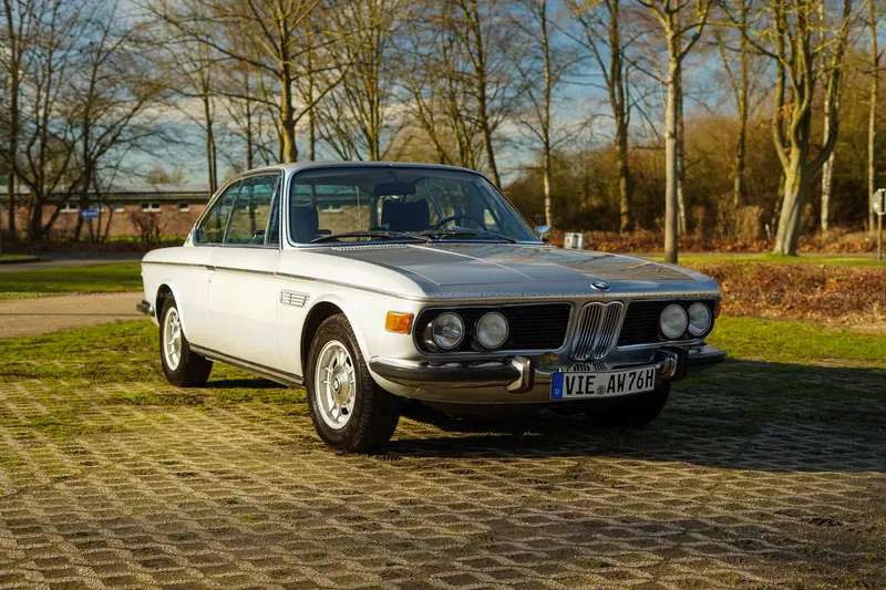 BMW 3.0 CS E9 (1971) in Polaris Metallic, Classic Data rating 2+, family-owned for 23 years
