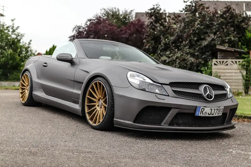 Mercedes-Benz R230 SL 55 AMG Grau Foliert Black-Series BodyKit TÜV Zugelassen Servicegepflegt Umfangreiche Dokumentation (2003)