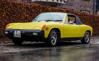 Porsche 914 2.0 with H license plate, engine overhaul, certificate grade 2 (1975)
