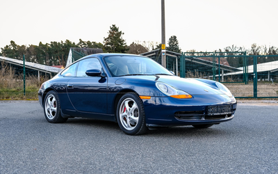 Porsche 911 996 Carrera in blue metallic, only 98,000km, well-maintained original condition (1998)