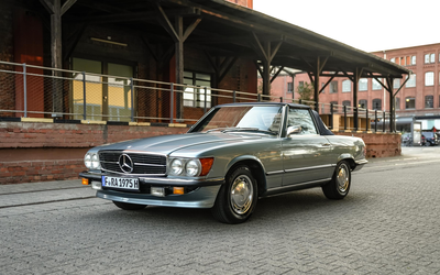 Mercedes Benz R107 450 SL Convertible Certificate Note 2+ Gearbox overhauled (1975)