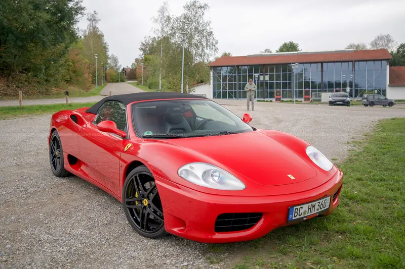 Ferrari 360 Spider F1 (2001), Getriebe überholt, 28.000€ in 2024 investiert, umfangreiches Scheckheft