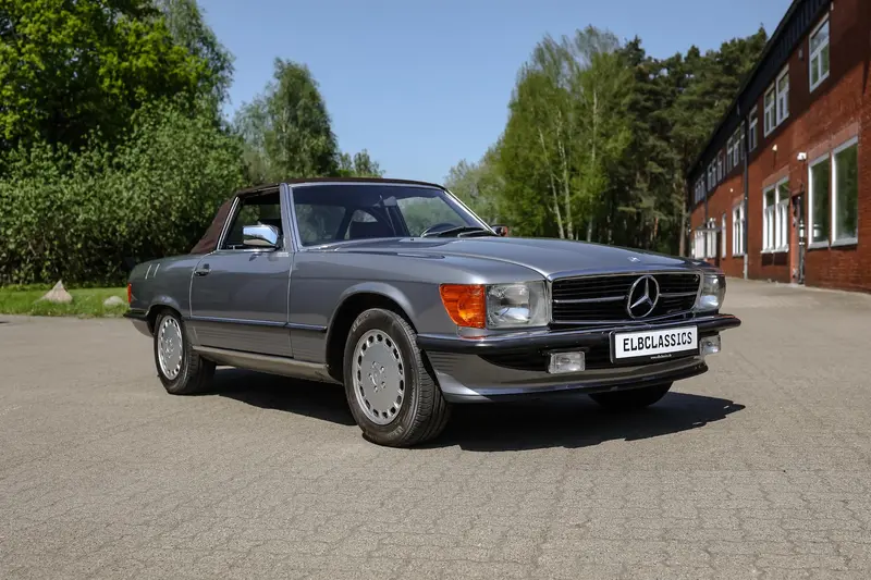 Mercedes-Benz R107 300 SL Roadster Wertgutachten Note 2+ Teilrestauriert Neues Verdeck (1987)