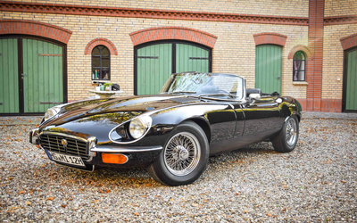 Jaguar E-Type Cabrio Serie 3 5.3L V12 traumhafter Zustand schwarz/schwarz/schwarz Gutachten Zustand 2 (1973)
