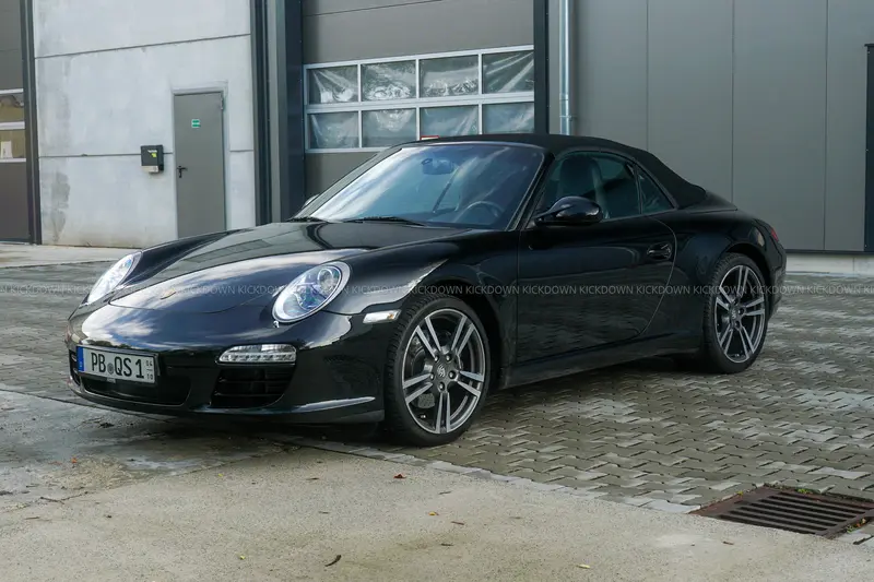 Posche 911 997.2 Carrera Cabriolet Black Edition (2011), einer von 1.911 Stück, Handschalter, erst 55.920 nachvollziehbare Kilometer