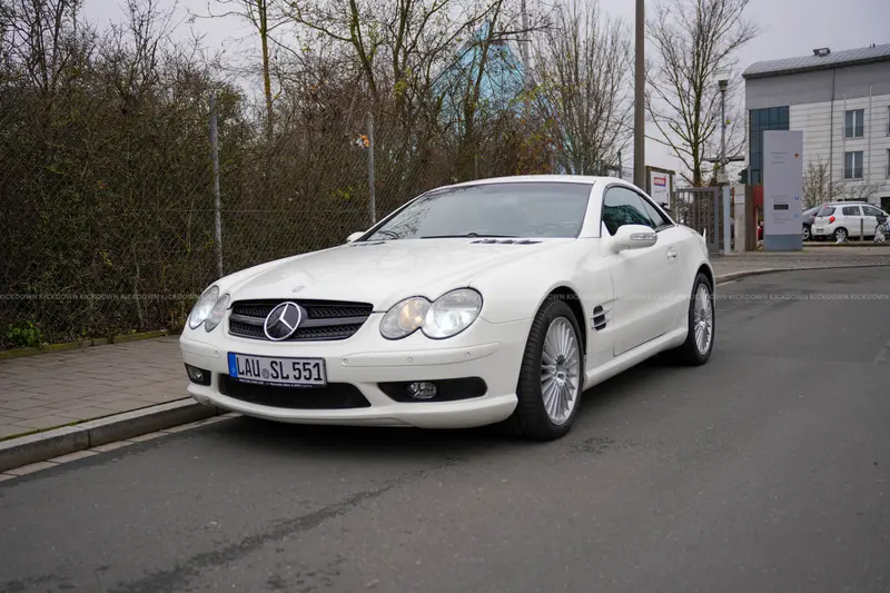 Mercedes-Benz SL55 AMG R230 (2003), sehr gepflegt, ABC und Dachhydraulik erneuert, Vmax-Aufhebung