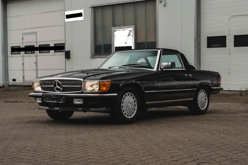 Mercedes-Benz 560 SL R107 (1987) mit Scheckheft, Classic Analytics Note 2, USA-Import