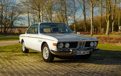 BMW 3.0 CS E9 (1971) in Polaris Metallic, Classic Data rating 2+, family-owned for 23 years