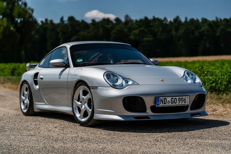 Porsche 911 996 Turbo (2002), aero package, $10,000 investment, rare color combination