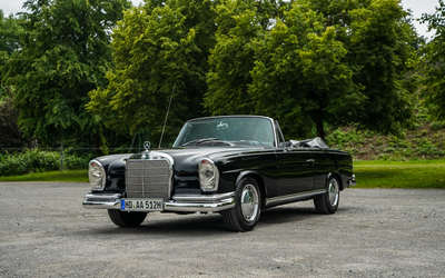 Mercedes Benz 220 SEb/C Cabriolet (1963), factory convertible, grade 2 certificate, owned for 14 years, 280 engine