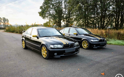 BMW E46 330i und BMW E46 320i Limousine Tatort Drehfahrzeuge (2003)