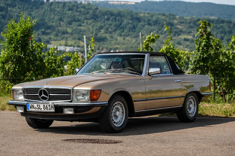 Mercedes Benz R107 280 SL (1981), Deutsche Erstauslieferung, Originalzustand, Classic Data Note 2