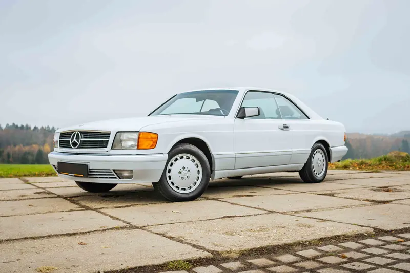 Mercedes-Benz C126 420 SEC Arktikweiß Hauptuntersuchung Service (1989)