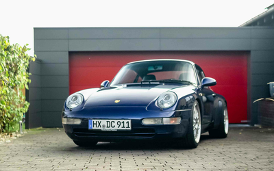 Porsche 911 993 Carrera 4 complete checkbook German first delivery Iris Blue Metallic Note 2 (1996)