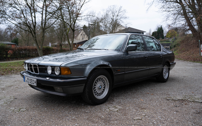 BMW 735i E32 (1987), Leder, Klima, H-Kennzeichen, Classic Data Note 3+