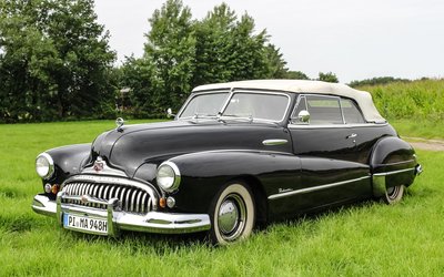 Buick Roadmaster Series 70 Restored €30,000 Investment H license plate Leather interior Very well-kept overall condition (1948)