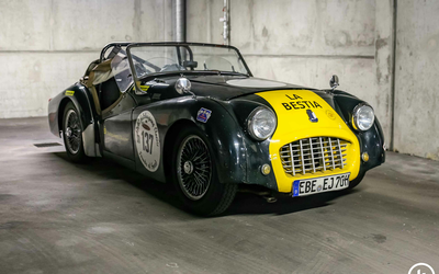 Triumph TR3 Rallye 2.3L 180PS neu aufgebauter Motor (1957)