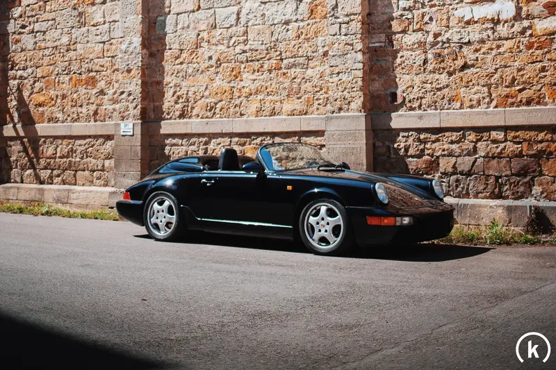 Porsche 964 Speedster very rare vehicle full. History of german vehicle (1993)