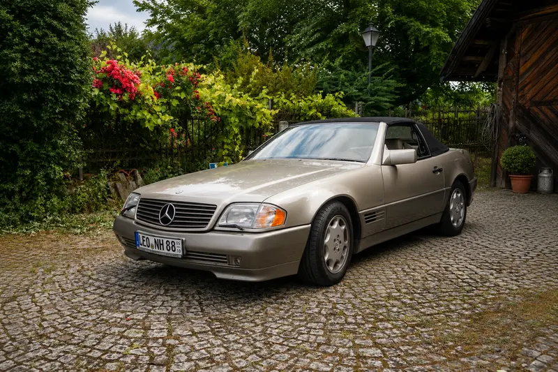 Mercedes Benz 500 SL R129 (1992), Schweizer Fahrzeug, mit H-Kennzeichen, Bremsen erneuert