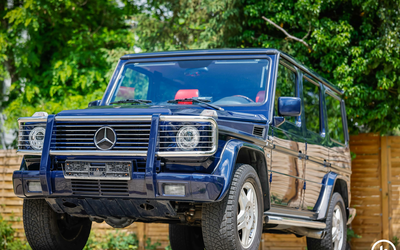 Mercedes-Benz G500 5,8 Liter Brabus Umbau Tempomat Dunkelblau (1999)
