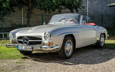 Mercedes-Benz W121 190 SL Cabriolet (1955), expert rating 1, fully restored, bucket seats