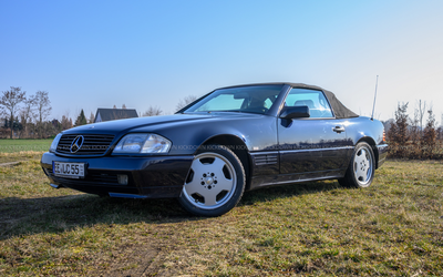 Mercedes Benz 300SL 24V (1992), 5-Gang-Handschalter, elegante Farbkombination, abnehmbare Anhängerkupplung, gepflegter Klassiker
