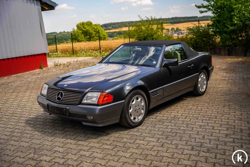 Mercedes-Benz R129 SL320 Blauschwarz Metallic 2. Hand Hardtop 118t Km (1994)
