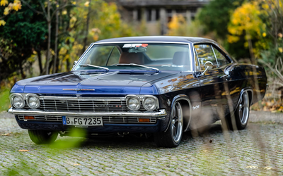 Chevrolet Impala SS Blau Perleffekt Umfangreich Restauriert 80.000€ investiert Unikat sehr guter Zustand (1965)