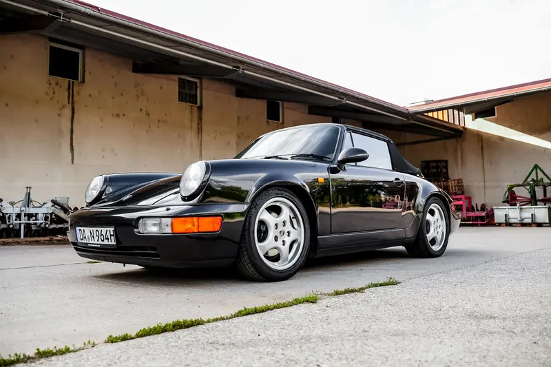 Porsche 911 964 Carrera 2 Cabriolet (1991), deutsches Fahrzeug, erst 119.190 Kilometer, Motor revidiert und Verdeck erneuert