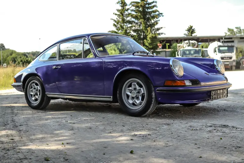 Porsche 911T in sea blue, partially restored, engine overhaul, certificate grade 2 (1973)