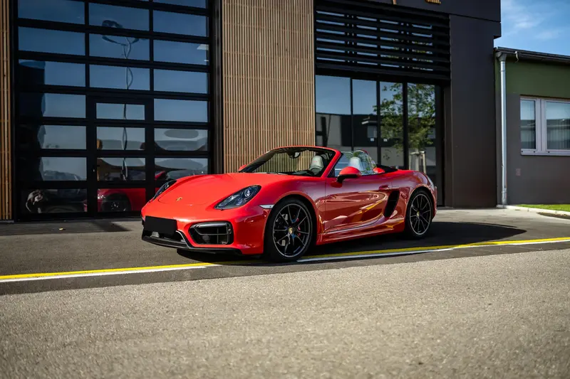 Porsche 981 Boxster GTS Fireplace Red Complete Checkbook Sport Chrono Package Carbon Package (2016)