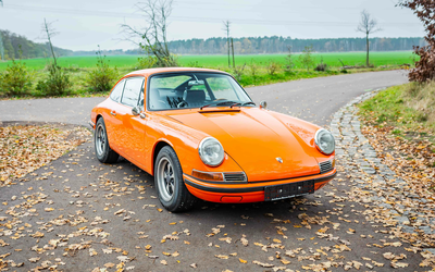 Porsche 912 90PS 5-Gang Motorüberholung Fuchsfelgen Service Signalorange (1966)