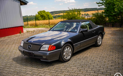 Mercedes-Benz R129 SL320 Blauschwarz Metallic 2. Hand Hardtop 118t Km (1994)