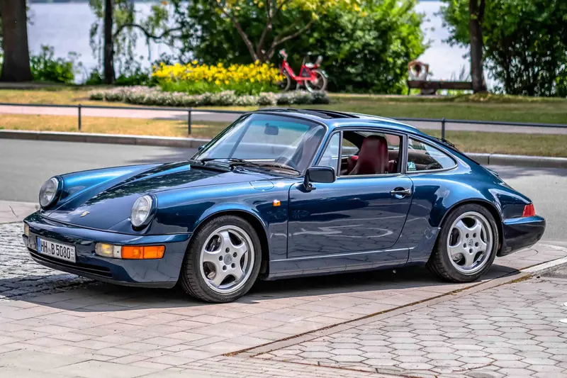 Porsche 964 Carrera 4 Coupé "Amazon Green Metallic" from 3rd hand Cup-wheels RUF Cup-pipe RUF-lowering Turbo-brakes (1991)