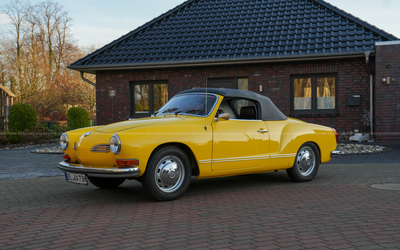 Volkswagen Karmann Ghia Cabriolet (1973), deutsches Fahrzeug, restauriert, H-Kennzeichen