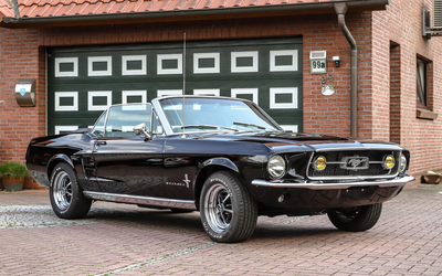 Ford Mustang Convertible 390 GT Restored Appraisal Note 2 Rare S-Code Model TÜV Approved H license plate (1967)