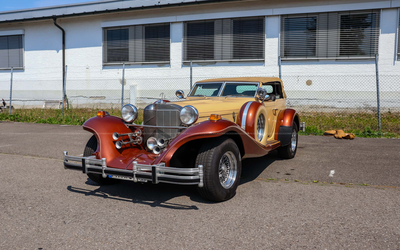 Excalibur Phaeton SS IV Roadster (1980) Originalzustand ohne Nachlackierungen, Gutachten Note 2-