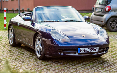 Porsche 911 996 Carrera Cabrio 6-Gang Edelstahlendrohre Scheckheft Windschott (2000)