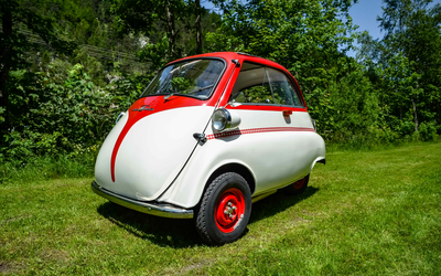 BMW Isetta 250 aus 3.Hand Restaurierung in 2014 Kunstleder Faltverdeck (1957)