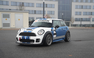 Mini John Cooper Works R56 Challenge (2008), approx. 280 hp, coilover suspension, Recaro