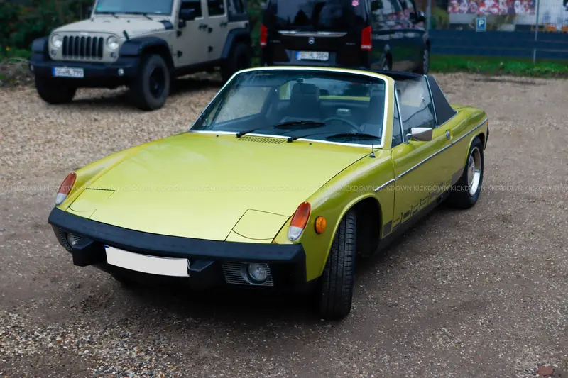 Porsche 914/4 (1974) in Saturn Yellow, US import, Weber twin carburetor installed, owned by current owner for 12 years