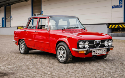 Alfa Romeo Giulia Nuova Super 1600 LS Rosso Rot aktuelle HU Service (1978)