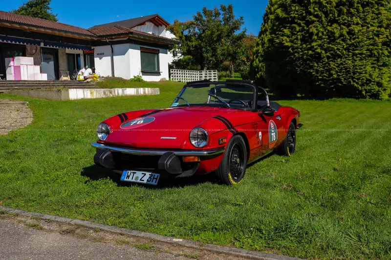 Triumph Spitfire 1500 (1974), war 20 Jahre im gleichen Besitz, Frame-off restauriert, Linkslenker